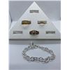 Image 1 : ONE LADIES 14KT YELLOW GOLD AND WHITE GOLD DIAMOND SET DRESS OR ENGAGEMENT RING