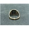 Image 2 : 10K MEN'S SIGNANT RING WITH BLACK HEMATITE