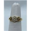 Image 1 : 18K YG LADIES RING WITH DIAMONDS