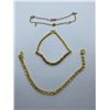 Image 1 : 3 GOLD BRACELETS MARKS ON ONE IS PT 9999, AND 916 AND 750
