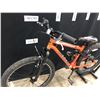 Image 3 : ORANGE NAKAMURA MONSTER 7 SPEED FULL SUSPENSION YOUTH SIZE MOUNTAIN BIKE, 70 STANDOVER HEIGHT