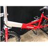 Image 3 : RED AND GREY GIATEX 8 SPEED COLLAPSIBLE BIKE, WORKING CONDITION BUT MAINTENANCE NEEDED, SOME LOOSE