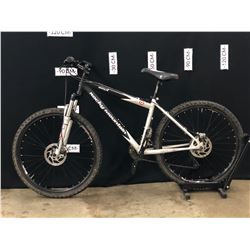 BLACK AND GREY ROCKY MOUNTAIN SOUL 24 SPEED FRONT SUSPENSION MOUNTAIN BIKE WITH FRONT AND REAR DISC