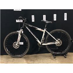 BLACK AND GREY ROCKY MOUNTAIN SOUL 24 SPEED FRONT SUSPENSION MOUNTAIN BIKE WITH FRONT AND REAR DISC