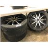 Image 1 : 3 WHEELS WITH LX SEVEN 275/40ZR10 106W XL TIRES AND 5 LUG RIMS