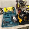 Image 1 : TOOLS INC. DEWALT DRILL/BATTERY/CHARGER KIT, COMPRESSOR, MAKITA TOOLS AND MORE