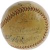 Image 1 : Babe Ruth Gehrig Ty Cobb Signed Baseball PSA/DNA