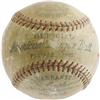 Image 3 : Babe Ruth & Lou Gehrig Signed Baseball PSA/DNA