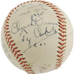 1945 Ty Cobb Signed Baseball PSA/DNA