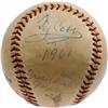 Image 1 : 1961 Ty Cobb Single Signed Baseball PSA/DNA