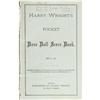 Image 3 : 1881 Harry Wright Signed Scorebook PSA/DNA