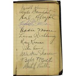"Babe Ruth, Lou Gehrig Signed Book PSA/DNA"