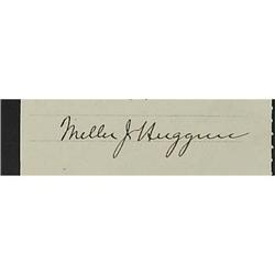 1925 Miller Huggins Signed Certificate PSA/DNA