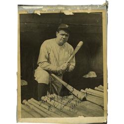 1930's Babe Ruth Signed Photograph PSA/DNA