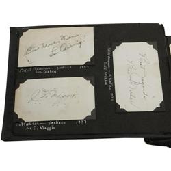 "Lou Gehrig, Lazzeri, Waner Signed Book PSA/DNA"