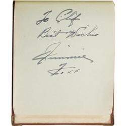 Jimmie Foxx Multi-Signed Autograph Album PSA/DNA