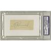 Image 1 : "1940's Herb Pennock Signed Cut Autograph, PSA NM-MT 8"