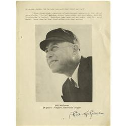 Bill McGowan Signed Magazine Photograph PSA/DNA
