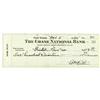 Image 1 : "1945 Babe Ruth Signed Check, Graded PSA Mint 9"