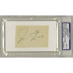 "Jimmie Foxx Signed Cut Autograph, PSA Mint 9"