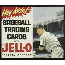 Mickey Mantle Signed Jello Advert Poster PSA/DNA