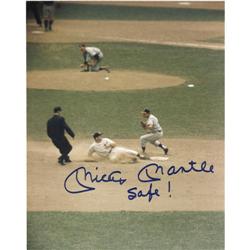 Mickey Mantle Signed Photographs (2) PSA/DNA