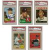Image 1 : Roger Maris Signed Topps Cards Lot of 5 PSA/DNA