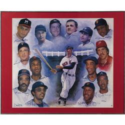 500 Home Run Club Signed Lithograph PSA/DNA