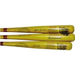 "Williams, Yastrzemski, Boggs Signed Bats PSA/DNA"