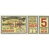 Image 2 : 1923 Dempsey vs. Gibbons Fight Full Tickets Lot 