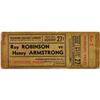 Image 1 : 1943 Sugar Ray Robinson vs Armstrong Full Ticket