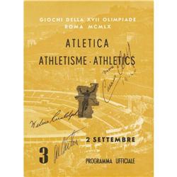 1960 Olympic Program Signed Cassius Clay PSA/DNA