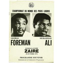 "1974 Ali vs. Foreman ""Rumble in the Jungle"" Prog"