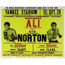 1976 Muhammad Ali vs. Ken Norton Broadside