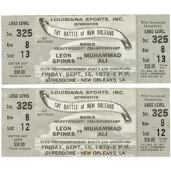 1978 Muhammad Ali vs. Spinks Full Tickets (2)
