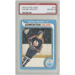 1979-80 O-Pee-Chee Wayne Gretzky #18 PSA NM-MT 8