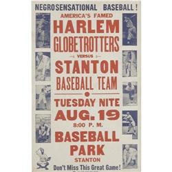 1941 Harlem Globetrotters Negro League Baseball 