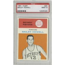 1961-62 Fleer Bailey Howell #20 PSA Mint 9 