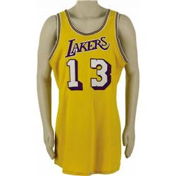 Early 1970's Wilt Chamberlain Game Worn Jersey 