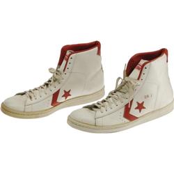 1970's Julius Erving Game Worn Sneakers 