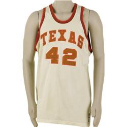 LaSalle Thompson Game Worn Univ. of Texas Jersey