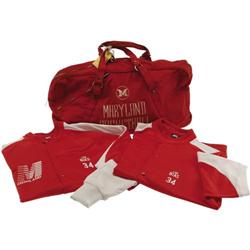 1985 Len Bias Athletic Bag & Game Worn Warm-ups 