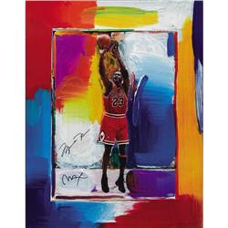Michael Jordan Signed Peter Max Litho PSA/DNA