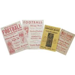 1920's-30's Chicago Bears Football Broadsides 