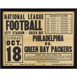 1931 Green Bay Packers vs. Frankford Broadside