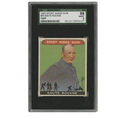 1933 Sport Kings Gum Knute Rockne #35 SGC NM/MT 