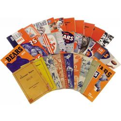 1934-73 Near Run Chicago Bears Press Guides