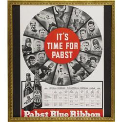 1935 Pabst Blue Ribbon NFL Schedule Advertising 