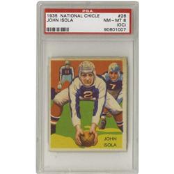 1935 National Chicle John Isola PSA NM-MT 8 (OC)