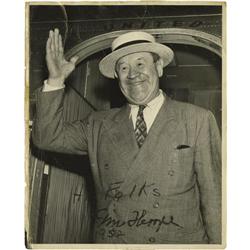 Jim Thorpe Twice Signed Photograph PSA/DNA